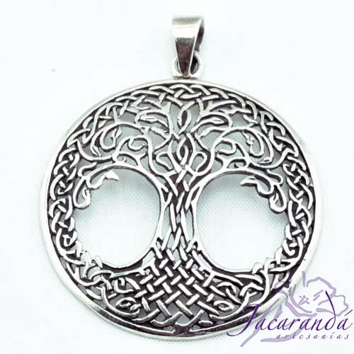 Colgante de Plata Arbol de la vida Calado a Mano 1