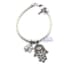 Pulsera de cuero trenzado Natura con colgante mano de Fatima