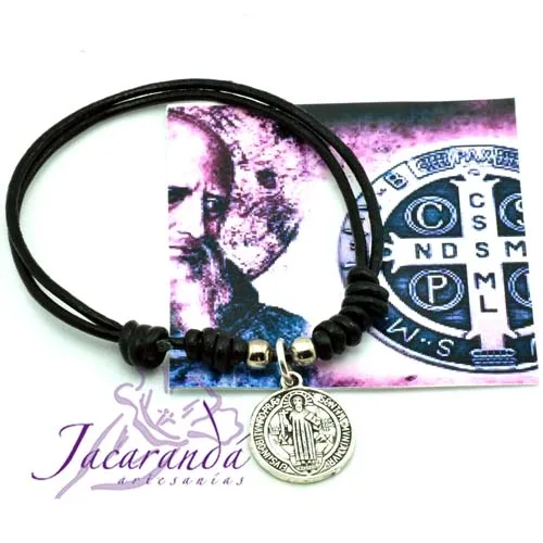 Pulsera medalla "San Benito" 2 Pulsera medalla San Benito
