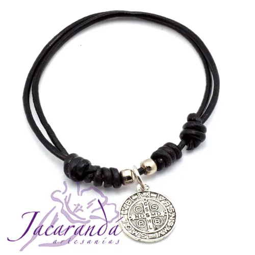 Pulsera medalla "San Benito" 1 Pulsera medalla San Benito