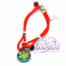 Pulsera de seda dos cordones Rojos con medalla Chacra 7 colores