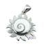 Colgante de Plata Amuleto del Sol y ojo de Shiba