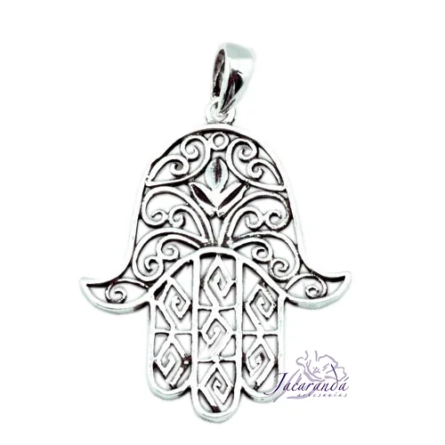 Colgante de plata 925 mano de Fátima