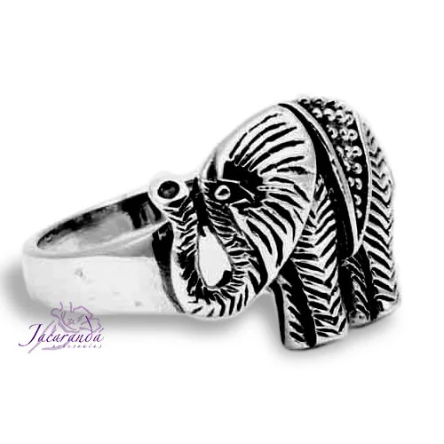 Anillo de Plata 925 Elefante de la Fortuna