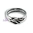Anillo de Plata 925 doble alianza Erótico pareja