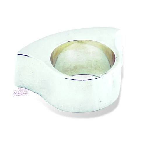 Anillo de plata 925 alianza onix