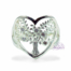 Anillo de plata 925 con circones cristal diseño corazón Árbol de la vida 15 mm