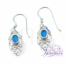 Pendiente de Plata 925 Filigrana con turquesa