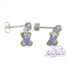 Pendientes de Plata 925 con esmalte de colores diseño Ositos 8 mm