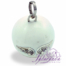 Llamador de ángeles Plata 925 con diseño Alas de Ángel color Blanco 25 mm