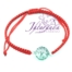Pulsera macramé Rojo con centro de plata 925 árbol de la vida