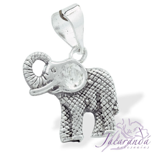 Colgante de Plata 925 diseño Elefante de la fortuna
