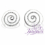 Pendiente de Plata 925 diseño Espiral 35 mm