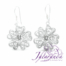 Pendiente de Plata 925 diseño Flor filigrana 20 mm