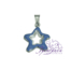 Colgante de Plata 925 con esmalte de color diseño Estrella calada