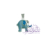 Colgante de Plata 925 con esmalte de color diseño Elefante