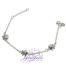 Pulsera cadena de plata 925 con 3 elefantitos