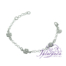 Pulsera cadena de plata 925 con 3 margaritas