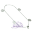 Pulsera doble cadena de plata 925 con flores caladas colgantes
